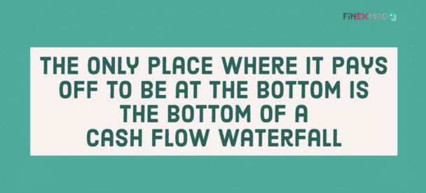 Cash Flow Waterfall is a financial statement that ranks cash flows by the order of seniority 