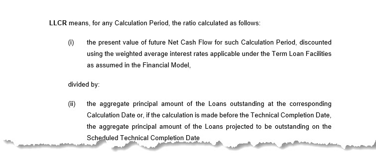 Loan Life Coverage Ratio